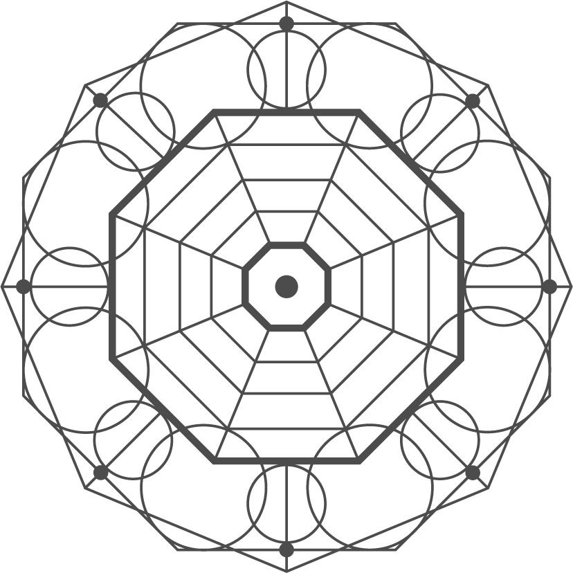 sacred geometry black set for modern art, meditation, and wellness practices