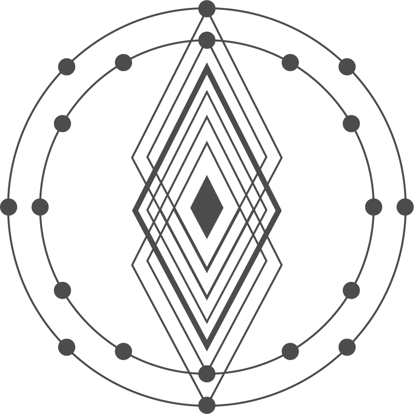 sacred geometry black set for spiritual growth and meditation practices in modern decor