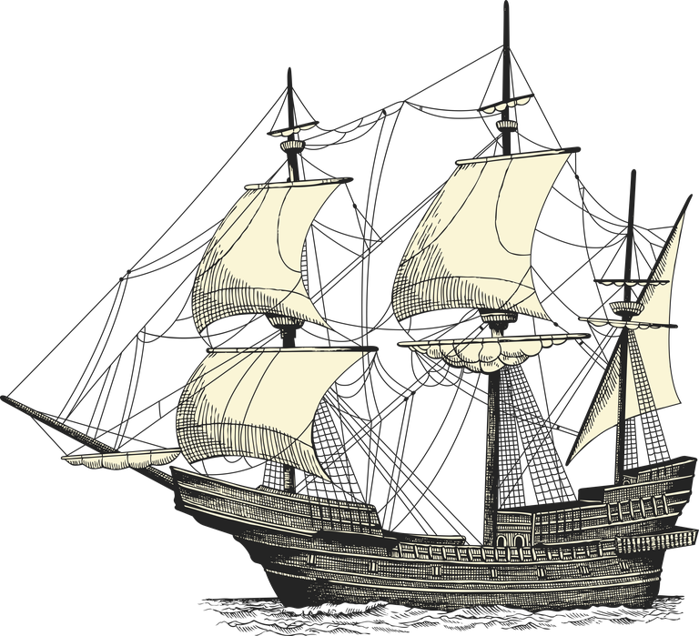 sailboat pirate skull line art for adventurous nautical-themed projects and decor