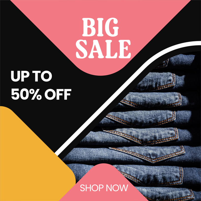 young clothing and accessories promotion instagram post template