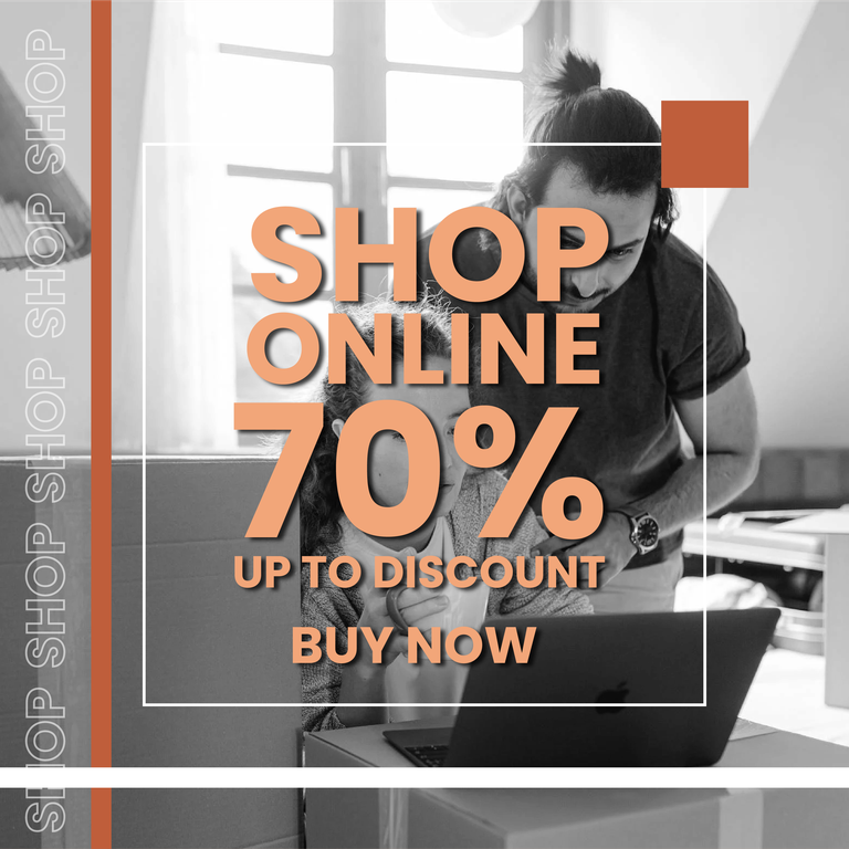 fashion store sale off social media post template