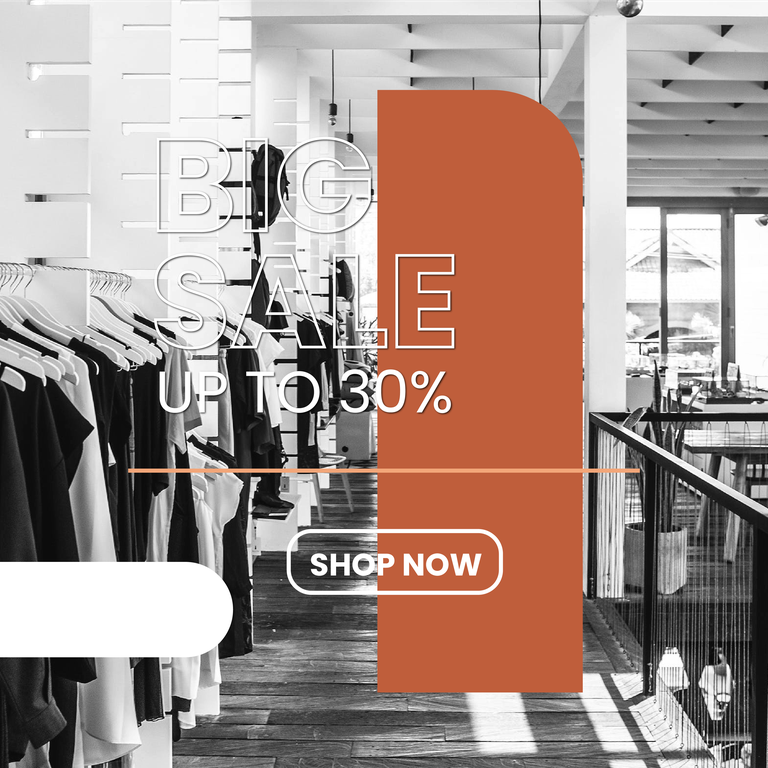 fashion store sale off social media post template