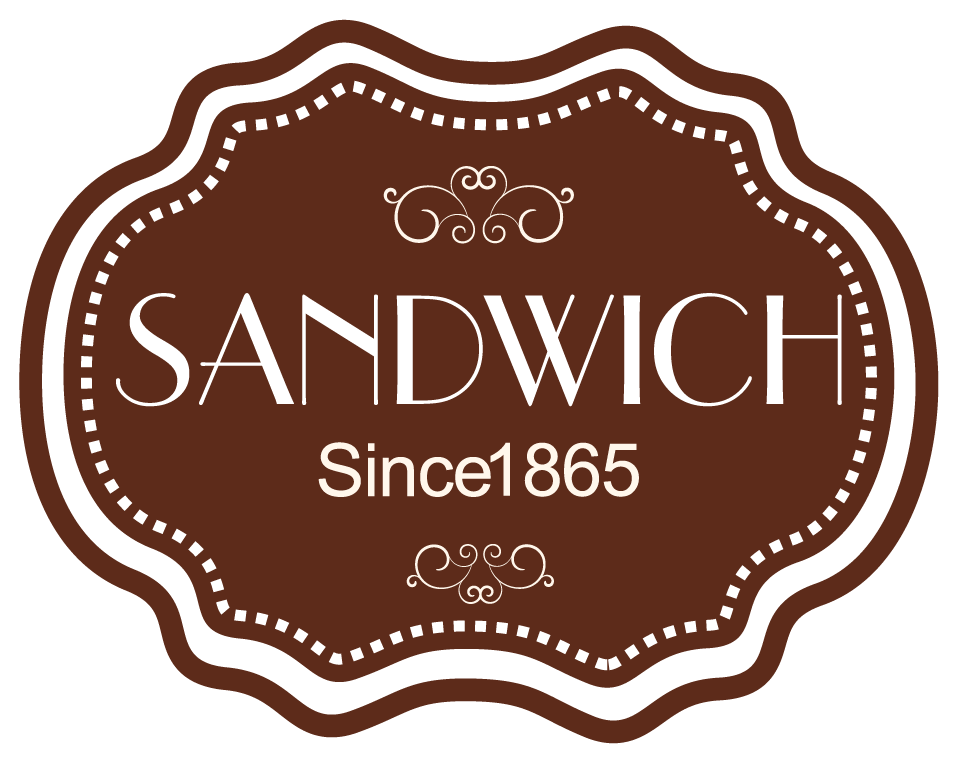 sandwich bistro labels and icons with vintage charm for café menus and signage