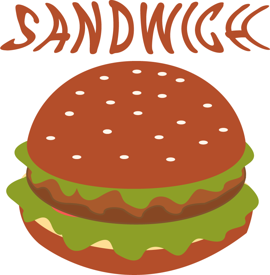 sandwich bistro labels and icons for menu design and food branding