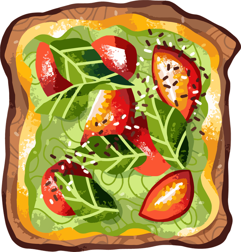 sandwich food artistic authentic colorful vector