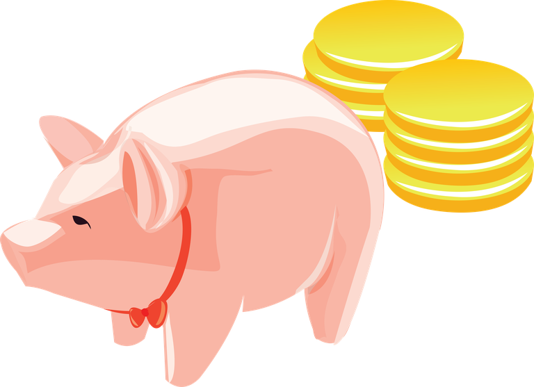 savings pig money vectors