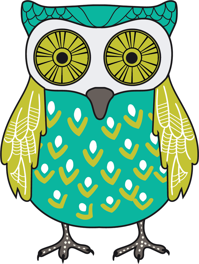 scandinavian buho or owls collection nice for decoration or seamless pattern s