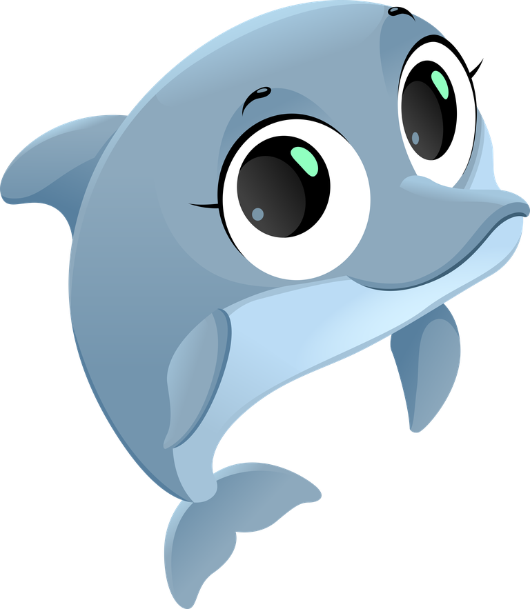 playful sea animals fish cartoon character with large expressive eyes for kids