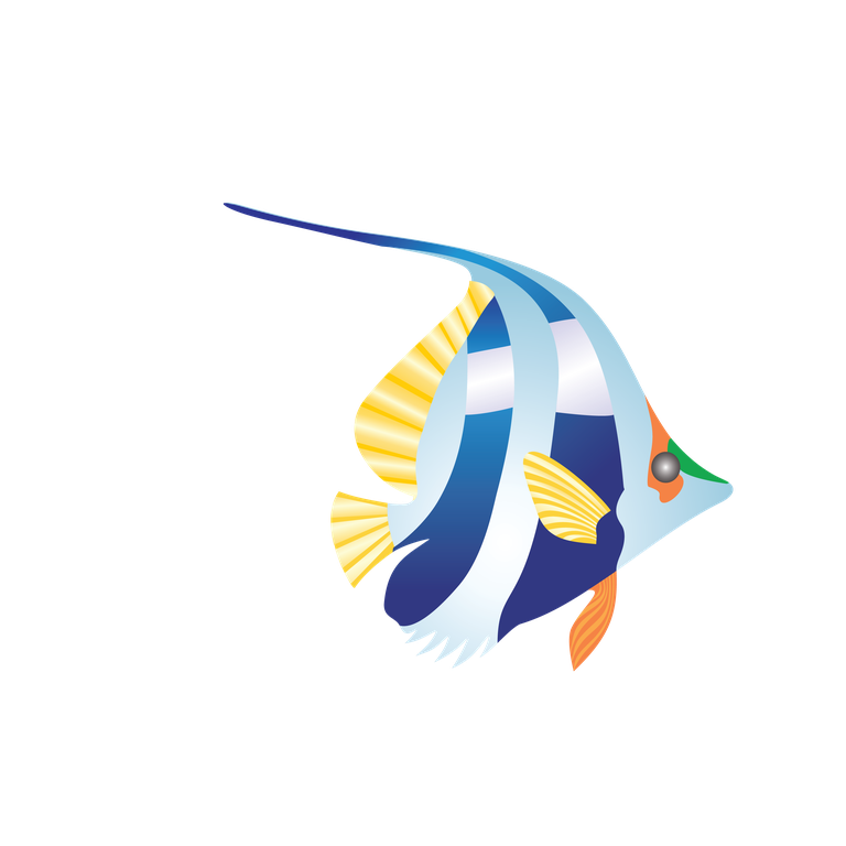 sea fish beautiful underwater fish vector