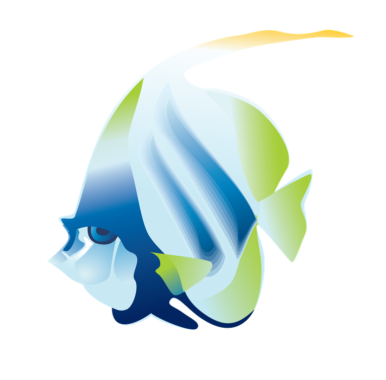 sea fish beautiful underwater fish vector