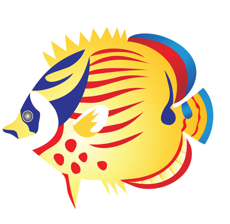 sea fish beautiful underwater fish vector