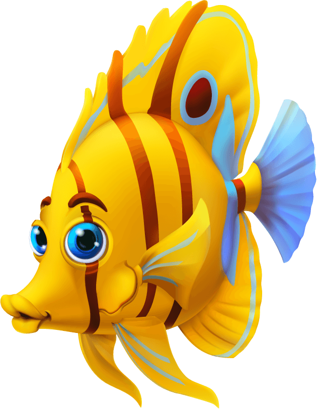 sea fish funny sea animals and fishes cartoon vector