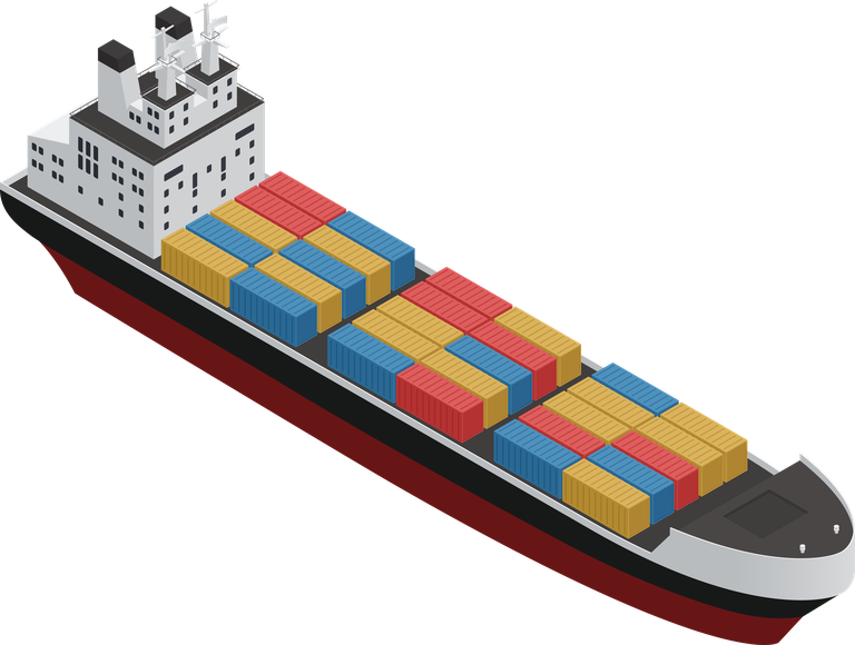 sea river vessel isometric icons showcasing cargo shipping and transportation solutions