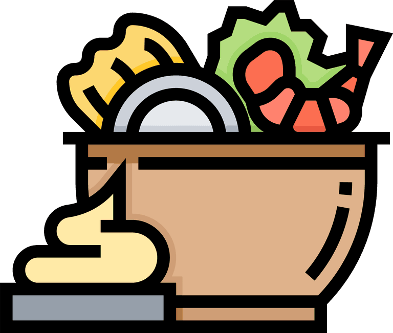 sea salad seafood thin line and pixel perfect icons