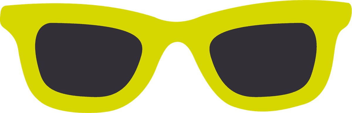 sea trip accessory icons colored sunglasses for beach outings and summer adventures