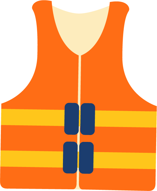 sea trip accessory icons colored featuring safety gear and vibrant colors for water adventures