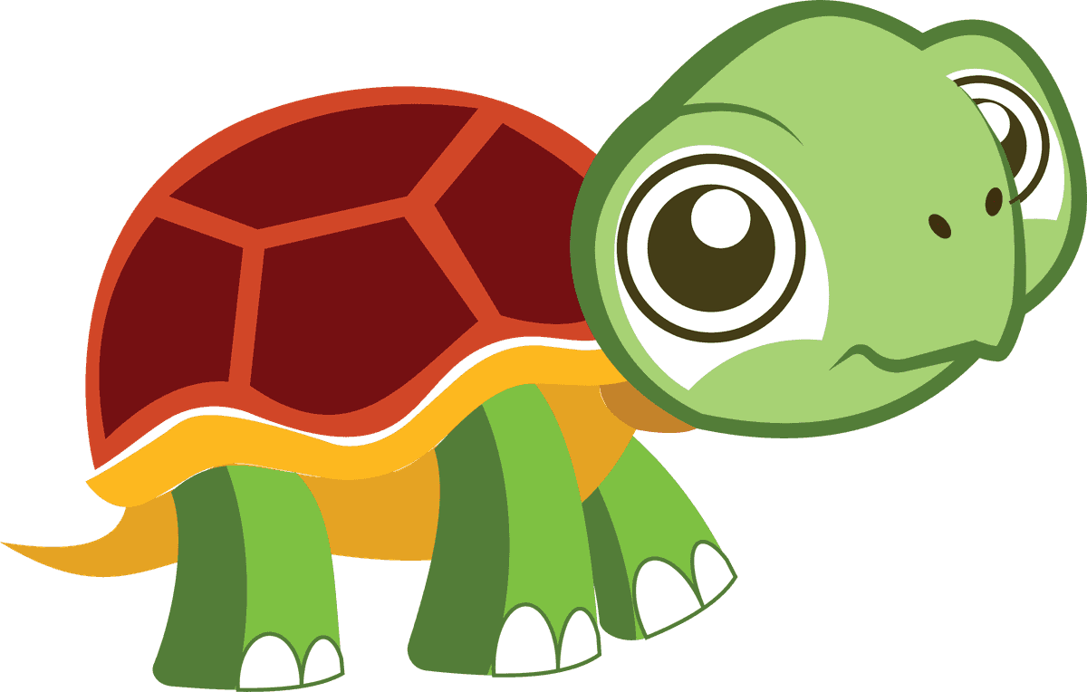 cute turtle cartoon showcasing a friendly sea turtle design perfect for children's themes