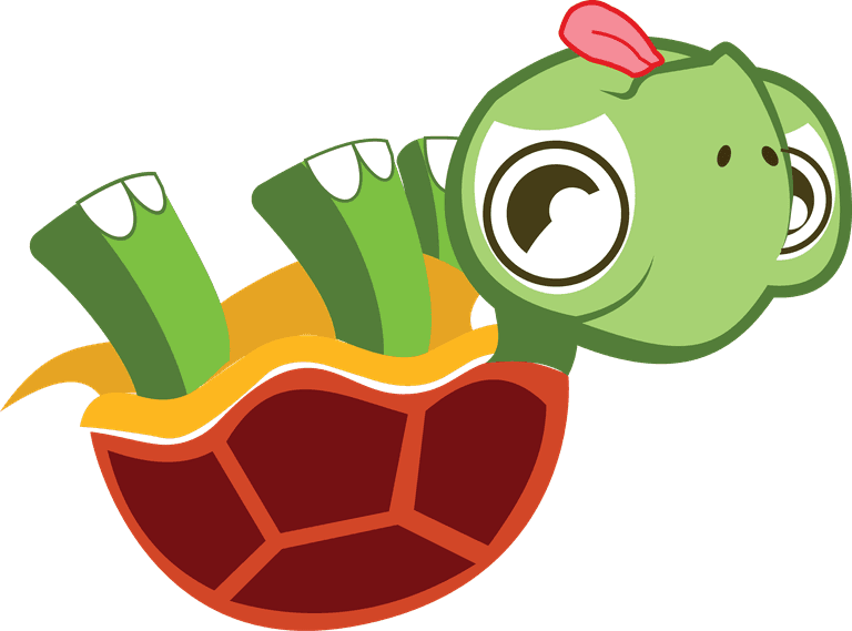 sea turtle cute turtle cartoon character perfect for kids' art projects