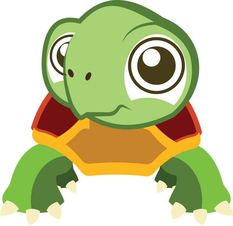 adorable sea turtle cute turtle cartoon for kids' educational materials
