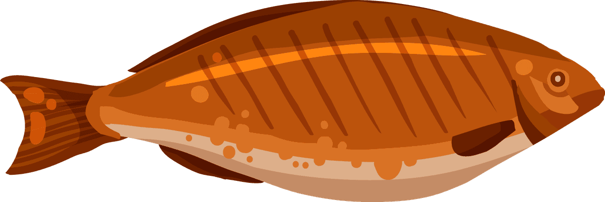 Simple seafood illustration design