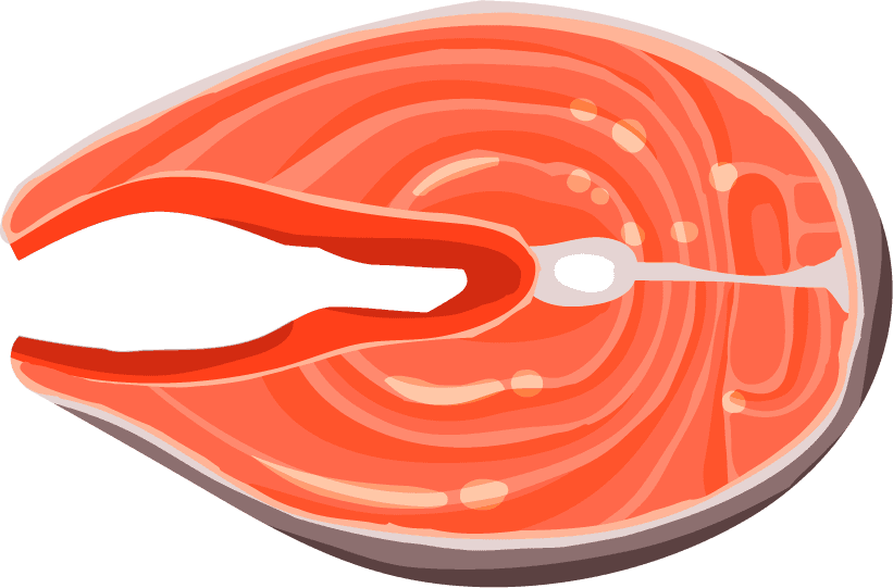 Simple seafood illustration design