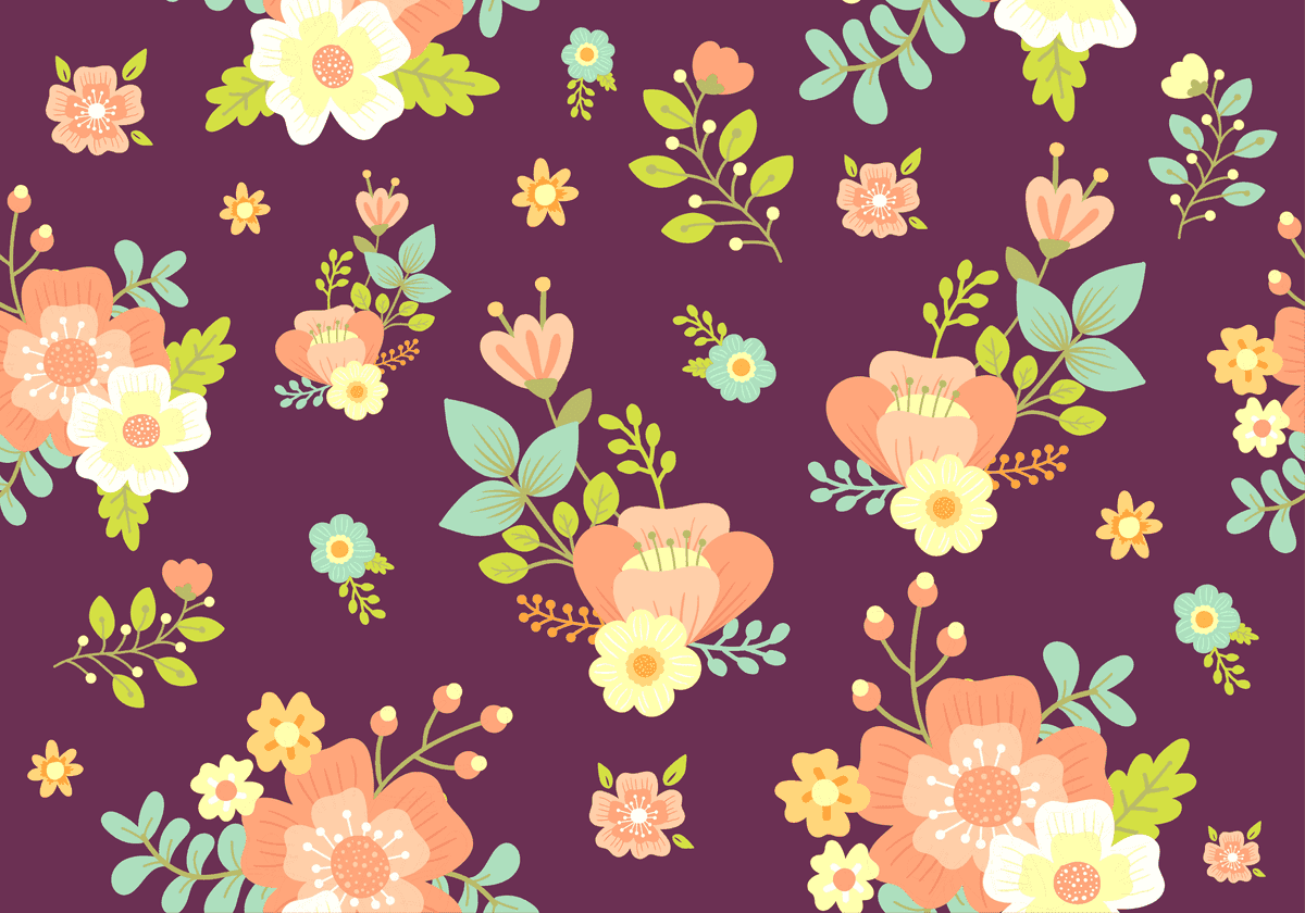 seamless ditsy floral pattern perfect for fabric, wallpaper, and stationery items