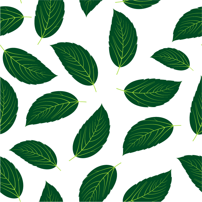 seamless pattern illustration of vibrant green leaves suitable for eco-friendly projects