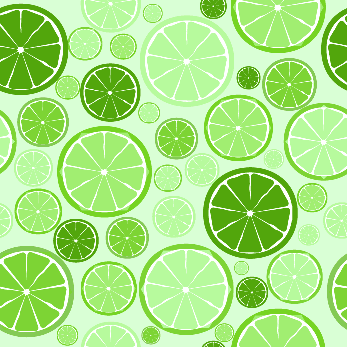 seamless pattern illustration of limes with fresh green hues for vibrant decor