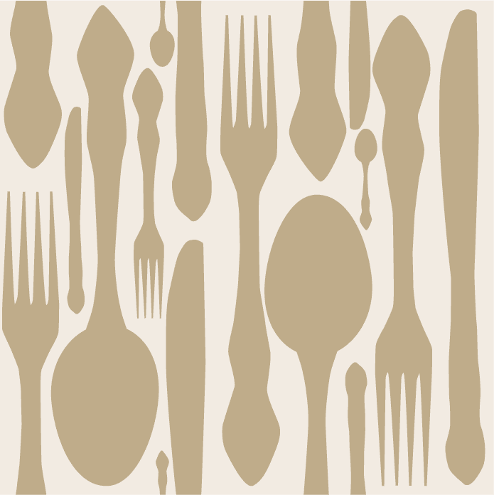 seamless pattern illustration of kitchen utensils for home decor and culinary projects