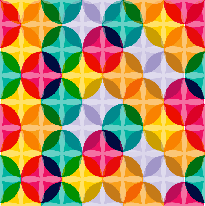 colorful seamless pattern illustration with shapes and vibrant hues for creative projects