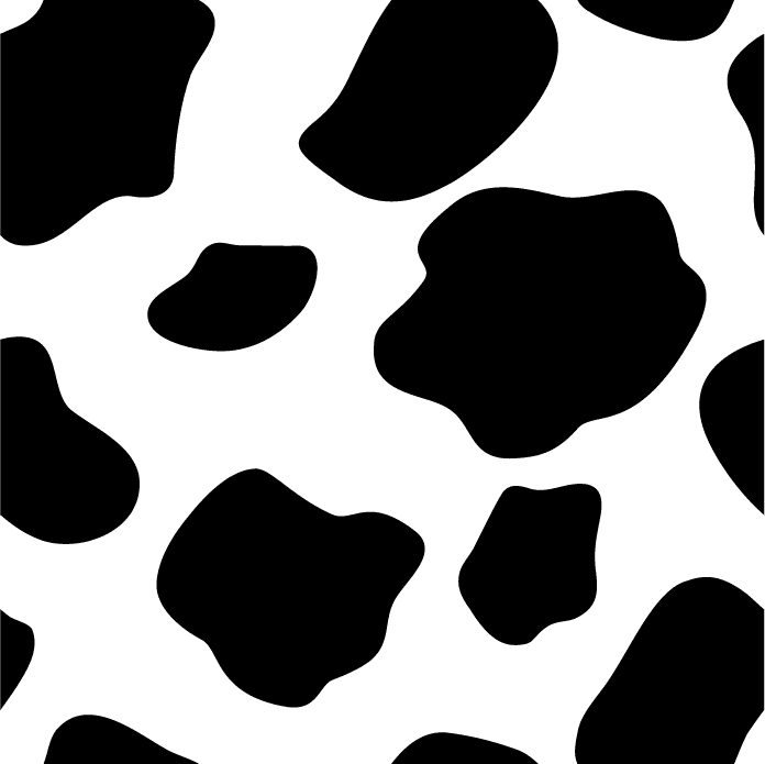 seamless pattern illustration of playful cow spots for modern textile and wallpaper use