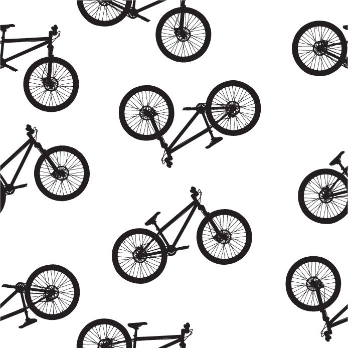 seamless pattern illustration of bicycles for stylish apparel and home decor