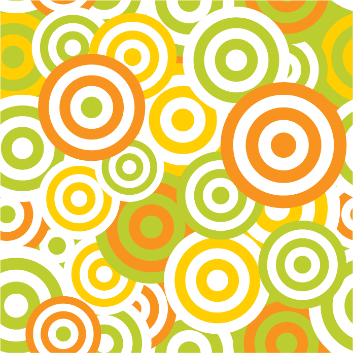 colorful seamless pattern illustration of concentric circles for modern decor and textiles