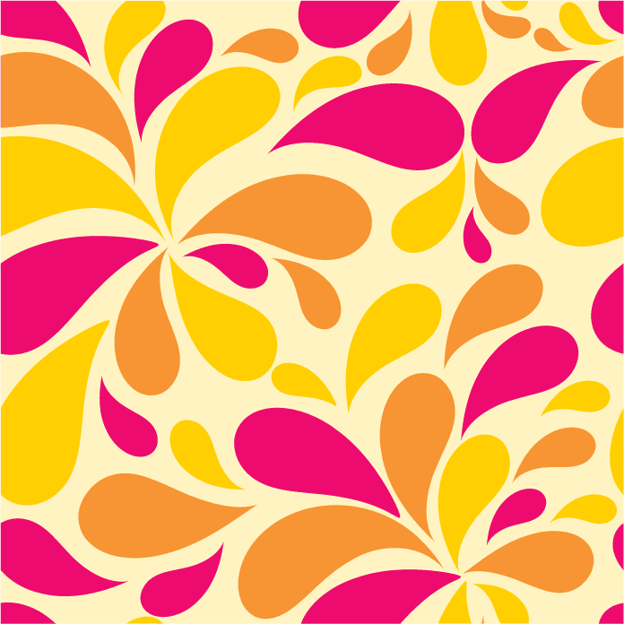 vibrant seamless pattern illustration with floral motifs for cheerful backgrounds and textiles