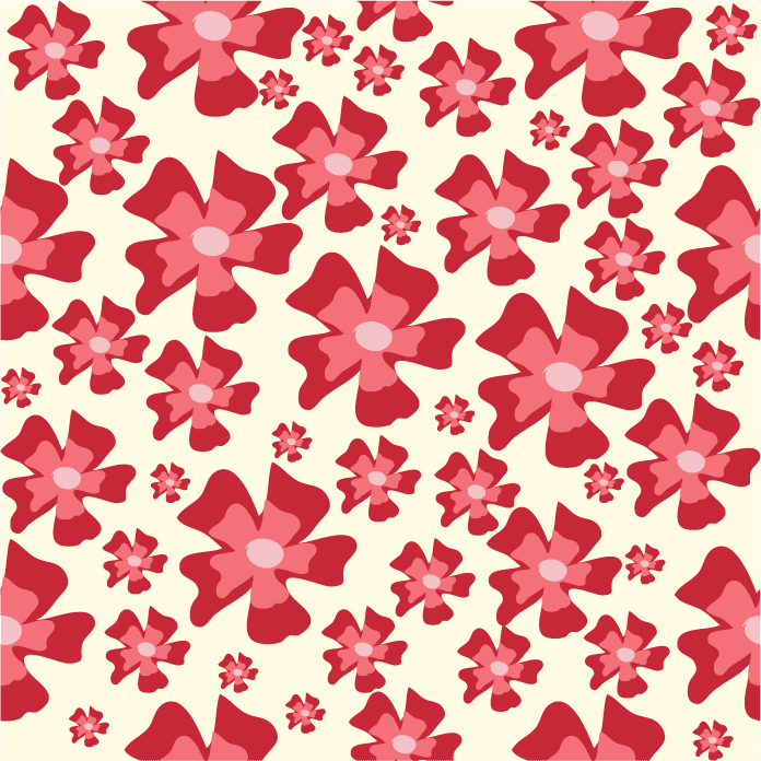 seamless pattern illustration of vibrant pink flowers on a light background for fabric use