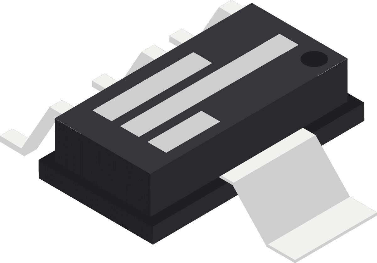 semiconductor electronic components isometric icon for tech applications and digital platforms