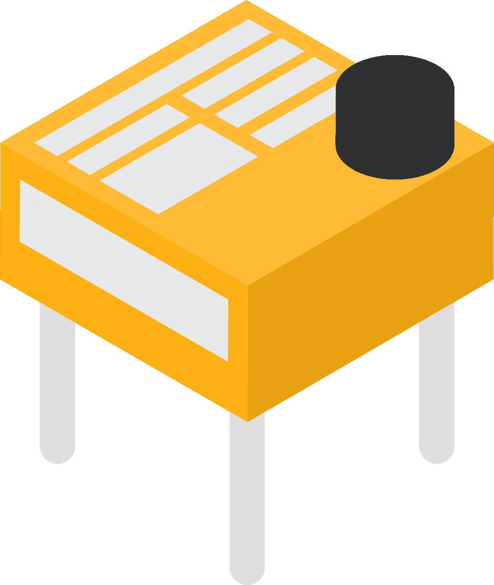 semiconductor electronic components isometric icon for modern technology illustration and applications