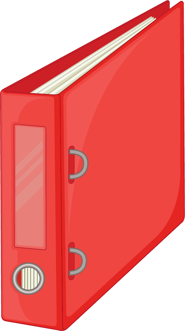 set books different view for organized storage and easy access in vibrant red color