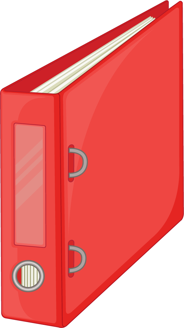 set books different view for organized storage and easy access in vibrant red color