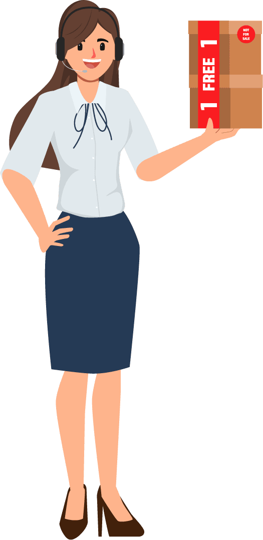 set business woman character job routine