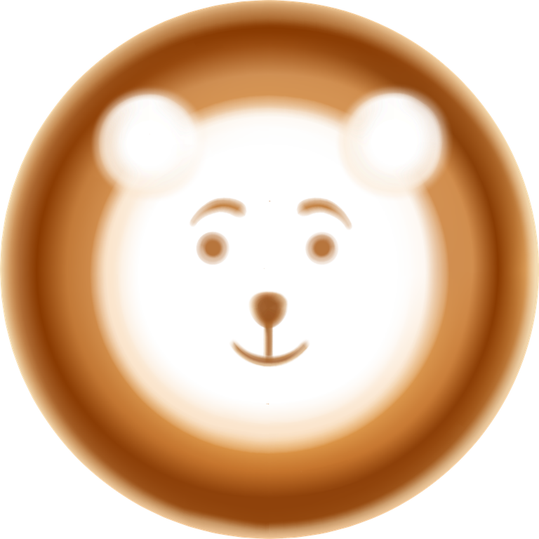 set latte art decorative compositions featuring a cute bear for playful coffee moments