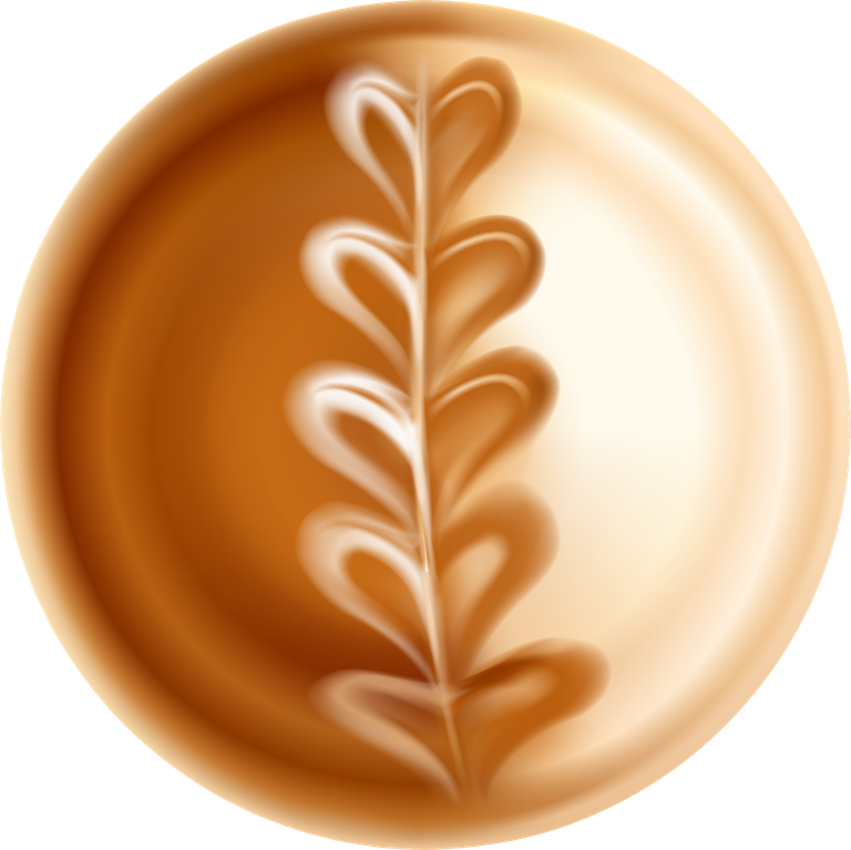 set latte art decorative compositions for coffee lovers inspired by creative brews
