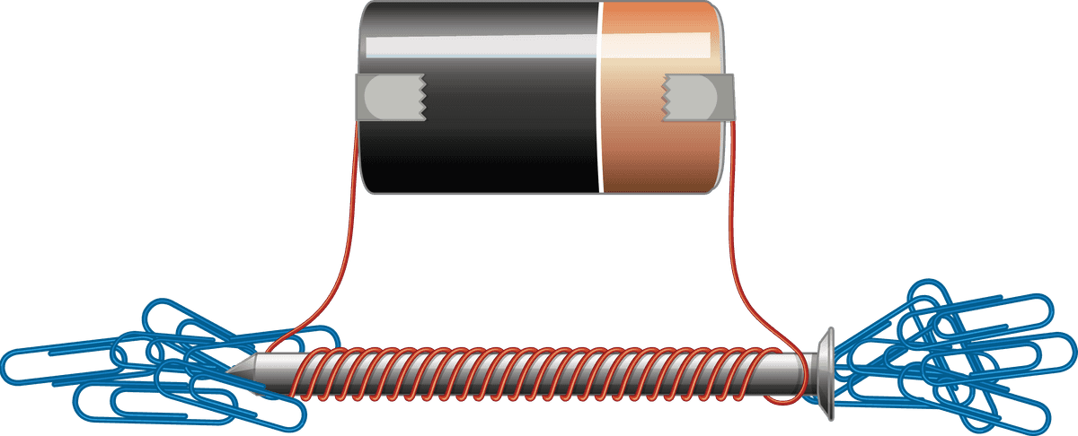battery and paper clips as creative tools for fun electrical experiments and projects