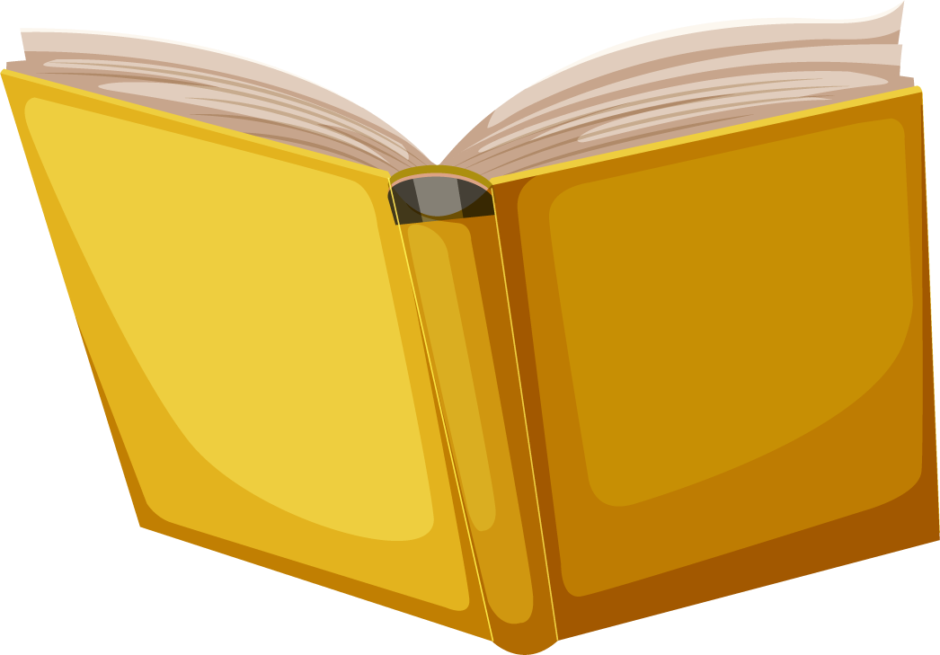 colorful book object illustration with open pages for educational use and storytelling