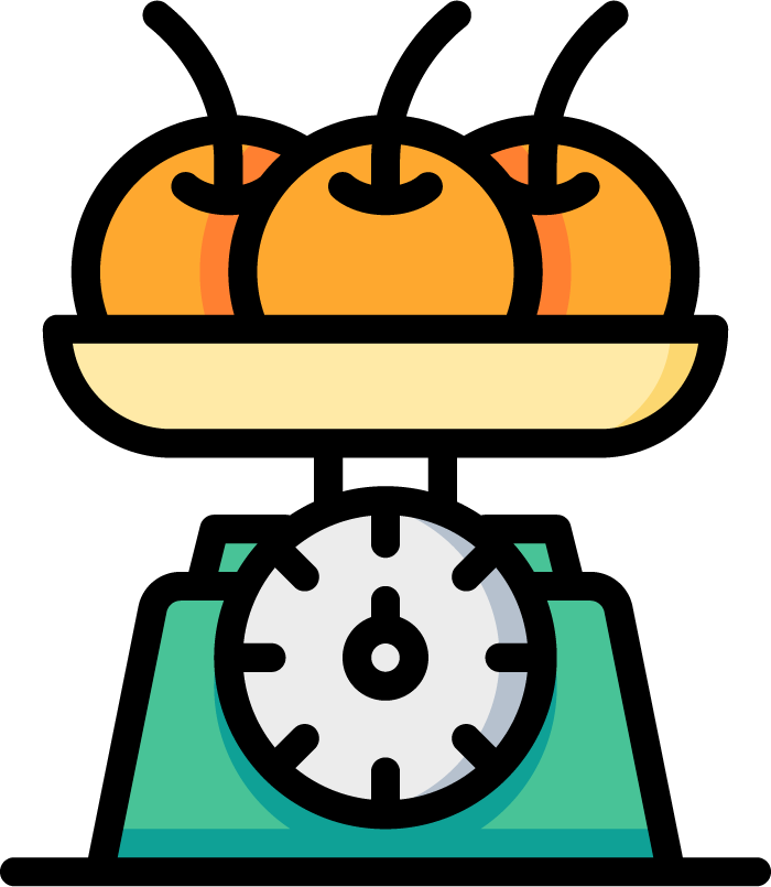 color thin line kitchen tool icons