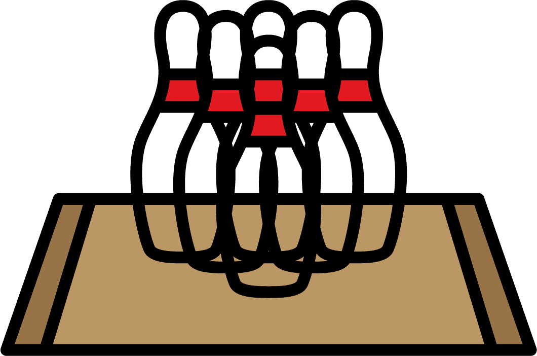 cute bowling icons for your sport projects leisure publications or bowling topics in your