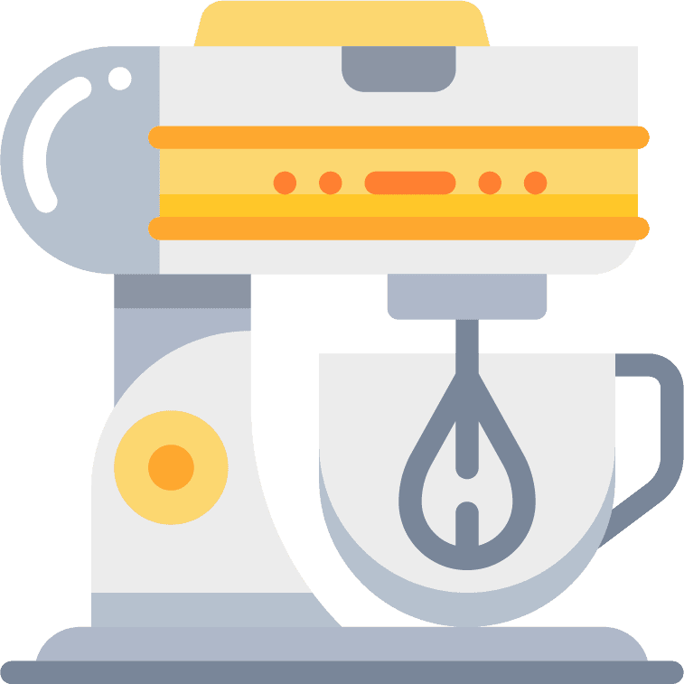 flat color kitchen tool icons