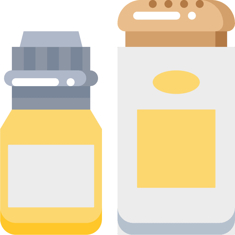 flat color kitchen tool icons for cooking and food preparation with modern appeal