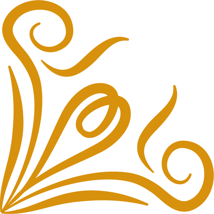 elegant gold corners ornament for enhancing invitations and decorative projects
