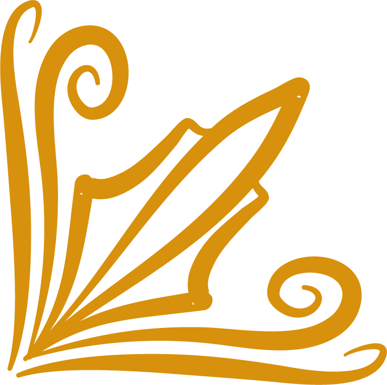 elegant gold corners ornament with intricate scrollwork for luxury invitations